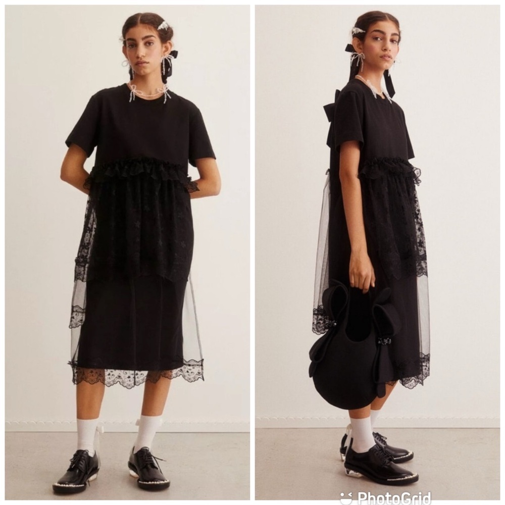 Simone Rocha x H&M Tulle-detail T-shirt Dress New with Tags!